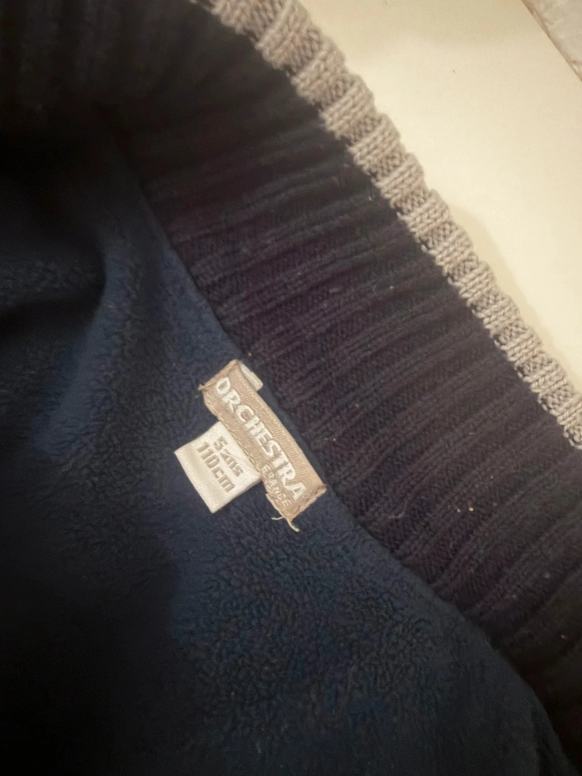 🔵 Gilet zippé estilo "Collège" cinza - Orchestra (5 anos) – photo 6